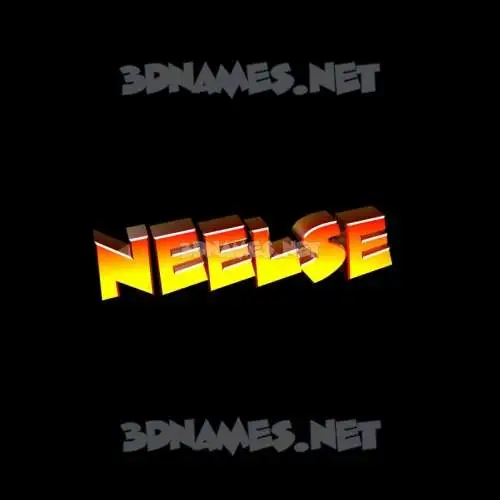 neelse in Black Background style - 3D name wallpaper