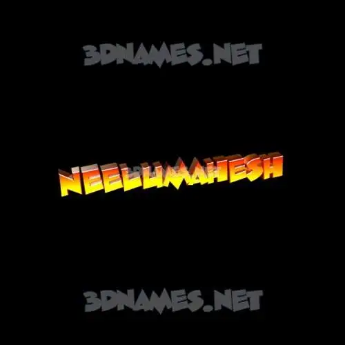 neelumahesh in Black Background style - 3D name wallpaper