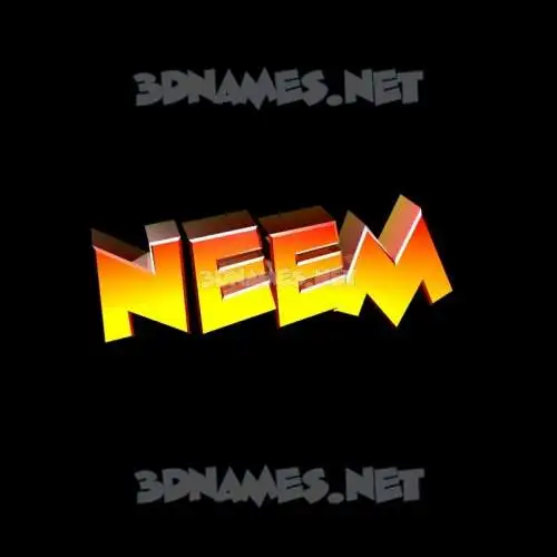 neem in Black Background style - 3D name wallpaper