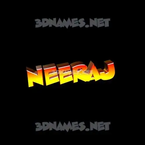 neeraj in Black Background style - 3D name wallpaper