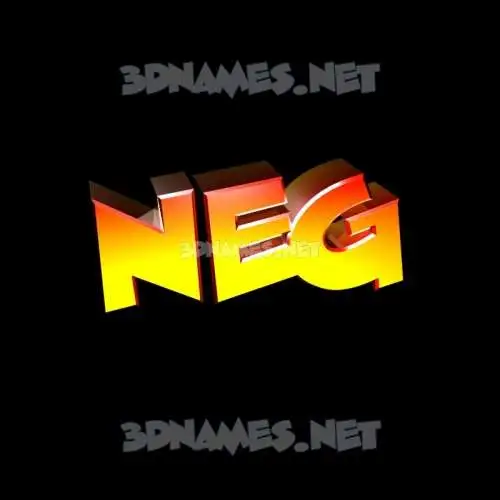 neg in Black Background style - 3D name wallpaper neg in Black Background style - 3D name wallpaper