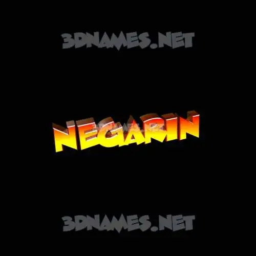 negarin in Black Background style - 3D name wallpaper