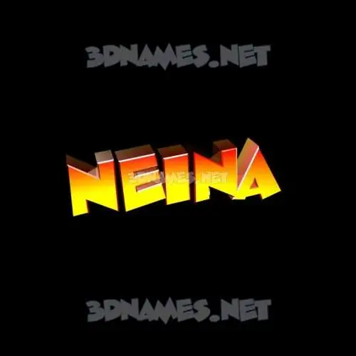 neina in Black Background style - 3D name wallpaper