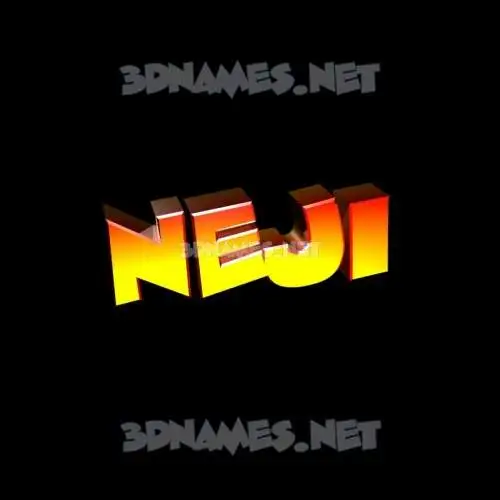 neji in Black Background style - 3D name wallpaper neji in Black Background style - 3D name wallpaper