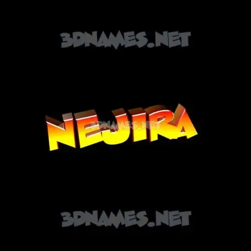 nejira in Black Background style - 3D name wallpaper nejira in Black Background style - 3D name wallpaper