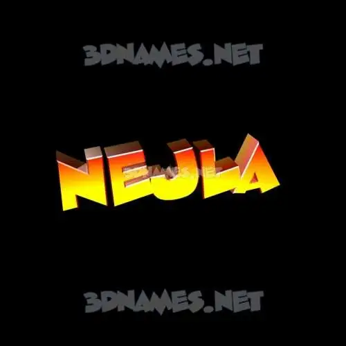 nejla in Black Background style - 3D name wallpaper