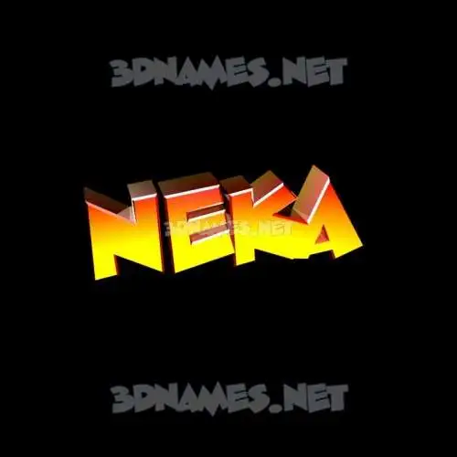 neka in Black Background style - 3D name wallpaper neka in Black Background style - 3D name wallpaper