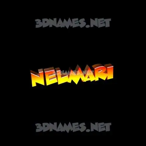 nelmari in Black Background style - 3D name wallpaper