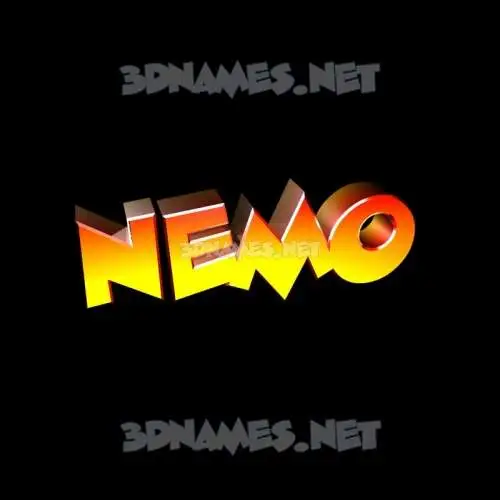 nemo in Black Background style - 3D name wallpaper nemo in Black Background style - 3D name wallpaper