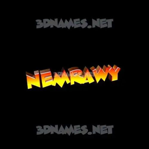 nemrawy in Black Background style - 3D name wallpaper nemrawy in Black Background style - 3D name wallpaper