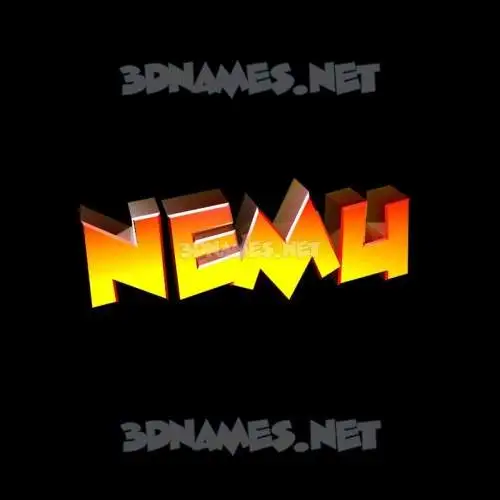 nemu in Black Background style - 3D name wallpaper nemu in Black Background style - 3D name wallpaper