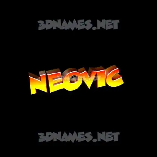 neovic in Black Background style - 3D name wallpaper neovic in Black Background style - 3D name wallpaper