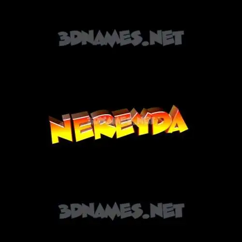nereyda in Black Background style - 3D name wallpaper