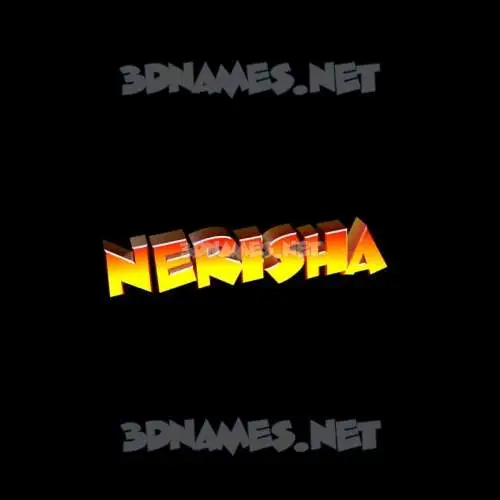 nerisha in Black Background style - 3D name wallpaper nerisha in Black Background style - 3D name wallpaper