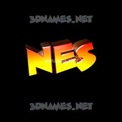 nes in Black Background style - 3D name wallpaper nes in Black Background style - 3D name wallpaper