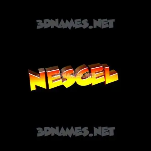 nescel in Black Background style - 3D name wallpaper nescel in Black Background style - 3D name wallpaper