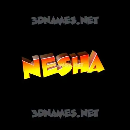 nesha in Black Background style - 3D name wallpaper nesha in Black Background style - 3D name wallpaper