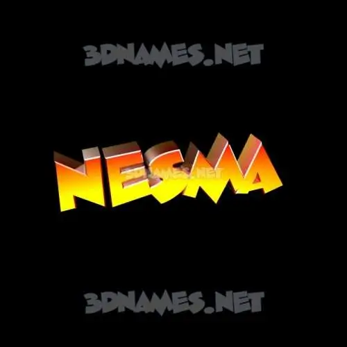 nesma in Black Background style - 3D name wallpaper nesma in Black Background style - 3D name wallpaper