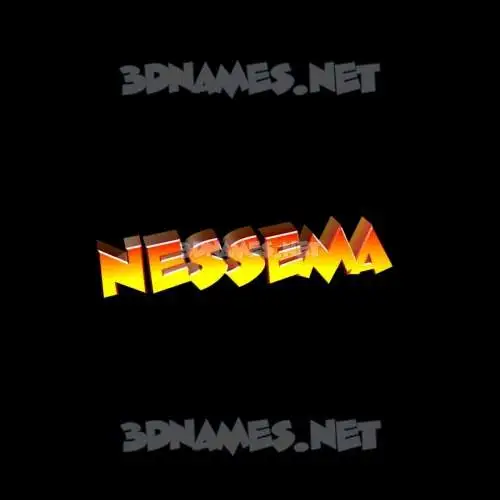 nessema in Black Background style - 3D name wallpaper