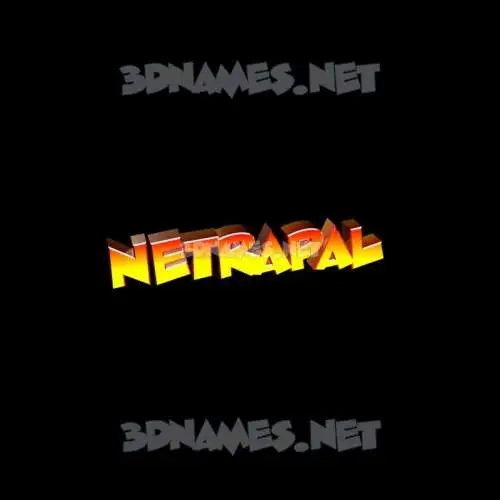 netrapal in Black Background style - 3D name wallpaper