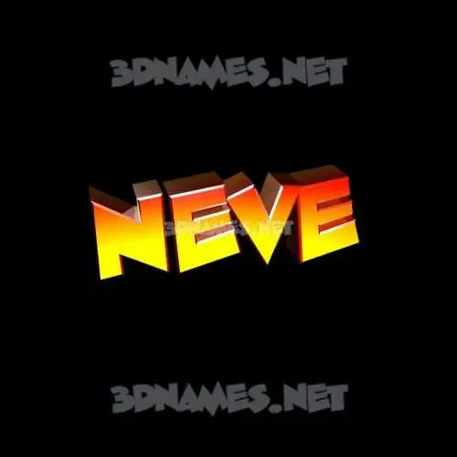 neve in Black Background style - 3D name wallpaper