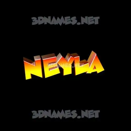 neyla in Black Background style - 3D name wallpaper