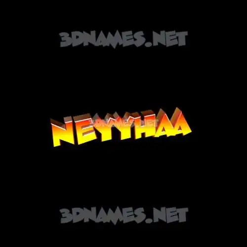 neyyhaa in Black Background style - 3D name wallpaper