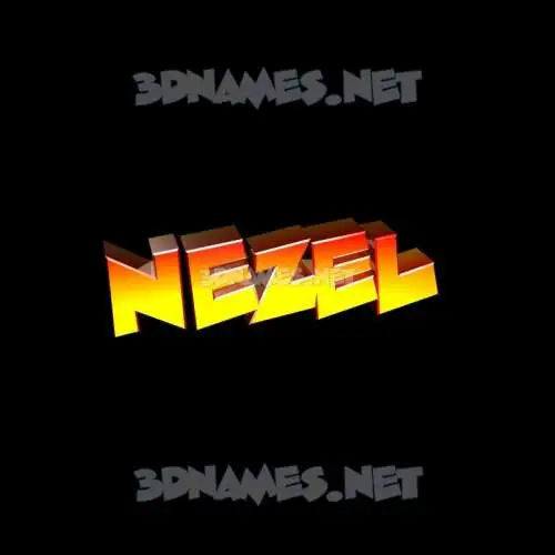 nezel in Black Background style - 3D name wallpaper nezel in Black Background style - 3D name wallpaper