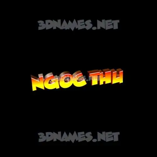 ngoc thu in Black Background style - 3D name wallpaper ngoc thu in Black Background style - 3D name wallpaper