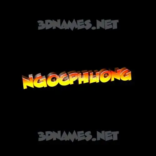 ngocphuong in Black Background style - 3D name wallpaper