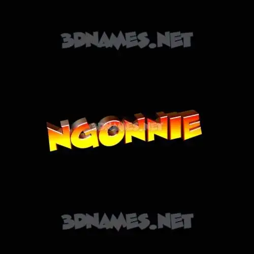 ngonnie in Black Background style - 3D name wallpaper ngonnie in Black Background style - 3D name wallpaper