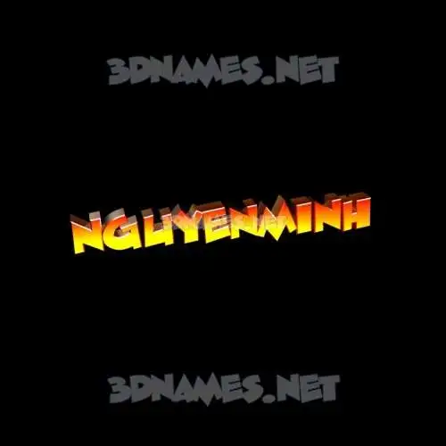 nguyenminh in Black Background style - 3D name wallpaper