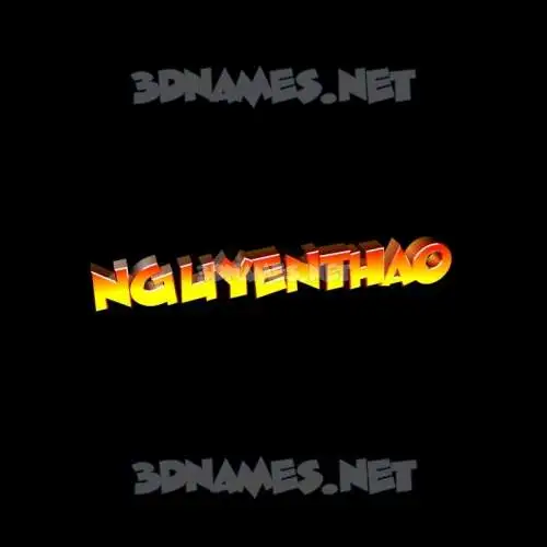 nguyenthao in Black Background style - 3D name wallpaper