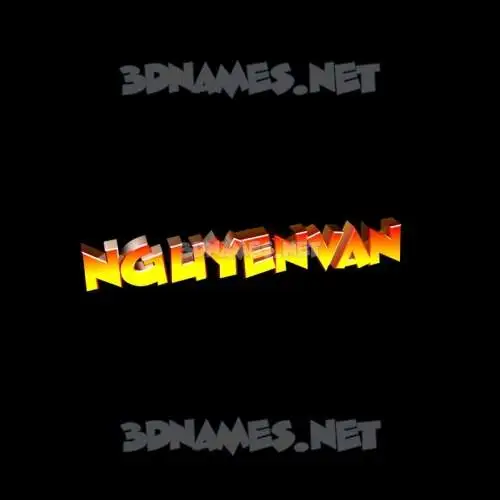 nguyenvan in Black Background style - 3D name wallpaper