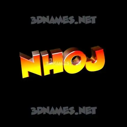 nhoj in Black Background style - 3D name wallpaper nhoj in Black Background style - 3D name wallpaper