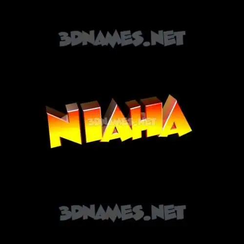 niaha in Black Background style - 3D name wallpaper niaha in Black Background style - 3D name wallpaper