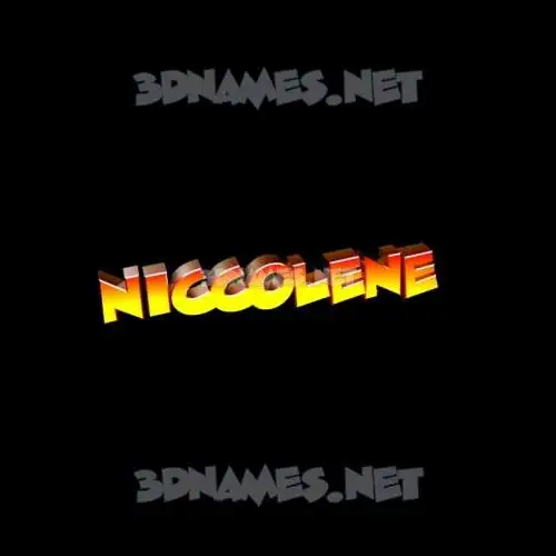 niccolene in Black Background style - 3D name wallpaper niccolene in Black Background style - 3D name wallpaper