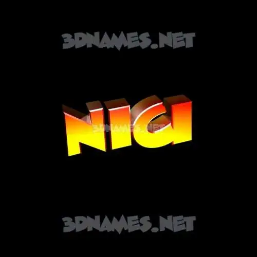 nici in Black Background style - 3D name wallpaper nici in Black Background style - 3D name wallpaper