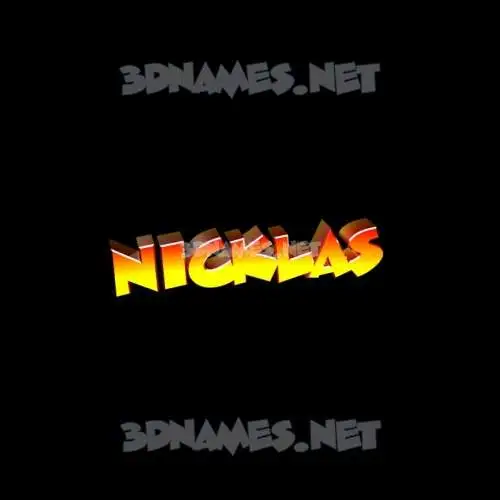 nicklas in Black Background style - 3D name wallpaper nicklas in Black Background style - 3D name wallpaper