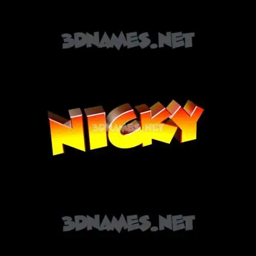 nicky in Black Background style - 3D name wallpaper nicky in Black Background style - 3D name wallpaper