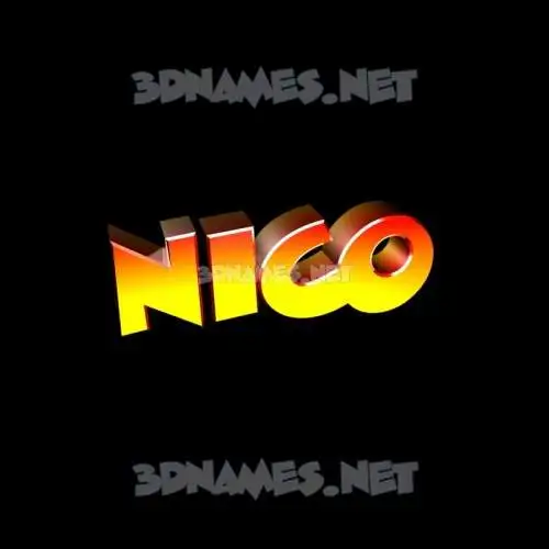 nico in Black Background style - 3D name wallpaper nico in Black Background style - 3D name wallpaper