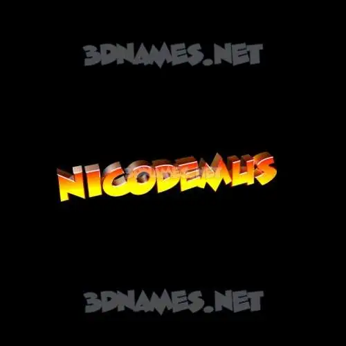 nicodemus in Black Background style - 3D name wallpaper nicodemus in Black Background style - 3D name wallpaper