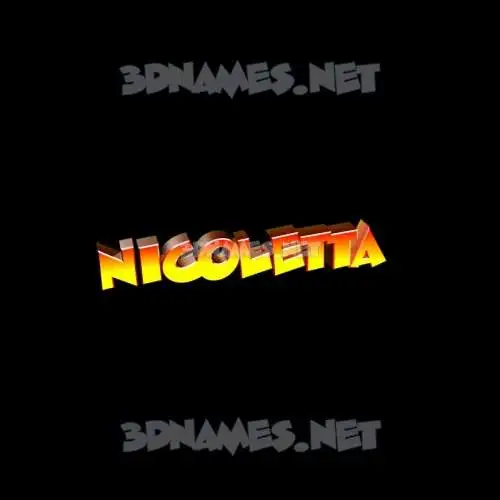 nicoletta in Black Background style - 3D name wallpaper nicoletta in Black Background style - 3D name wallpaper