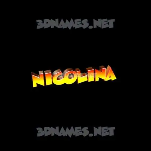 nicolina in Black Background style - 3D name wallpaper nicolina in Black Background style - 3D name wallpaper