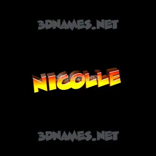 nicolle in Black Background style - 3D name wallpaper nicolle in Black Background style - 3D name wallpaper