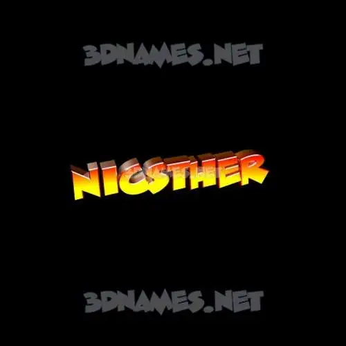 nicsther in Black Background style - 3D name wallpaper nicsther in Black Background style - 3D name wallpaper