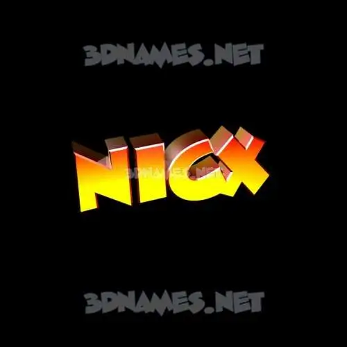 nicx in Black Background style - 3D name wallpaper nicx in Black Background style - 3D name wallpaper