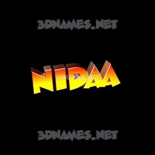 nidaa in Black Background style - 3D name wallpaper nidaa in Black Background style - 3D name wallpaper