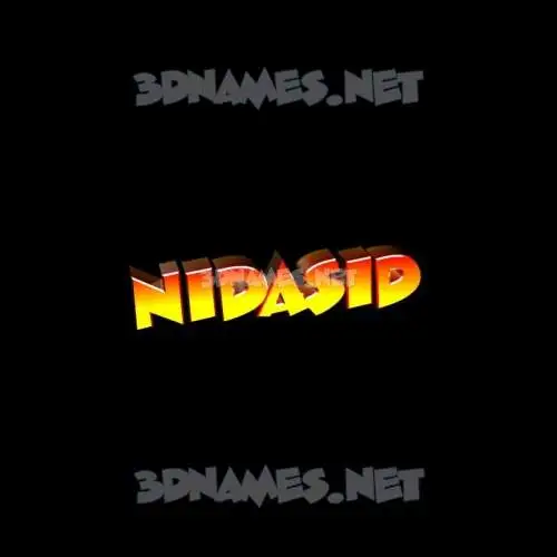 nidasid in Black Background style - 3D name wallpaper nidasid in Black Background style - 3D name wallpaper