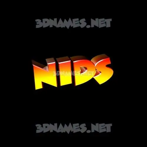 nids in Black Background style - 3D name wallpaper nids in Black Background style - 3D name wallpaper